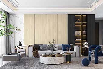 无为轻奢风格-客厅