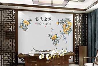 无为森佰汇航空纤维墙咔（富贵荣华）